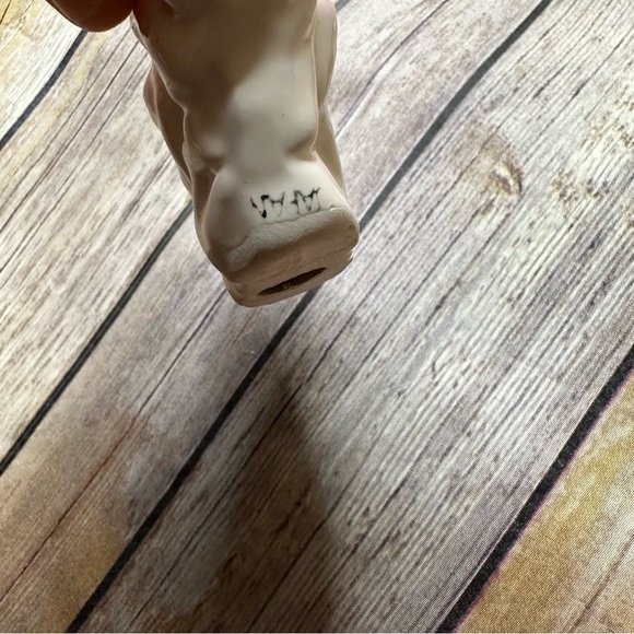 Vintage Pink Blue Kissing Fish Japan Ceramic Figurines Fishes 70's 60's Girl Boy - Picture 5 of 12